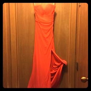 Formal dress with slit